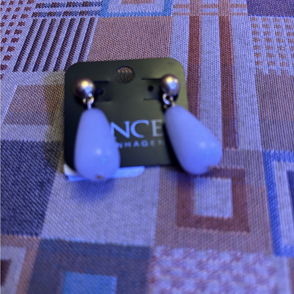 White earrings
